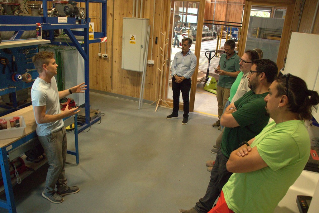 Visita a las instalaciones del Hub forestal